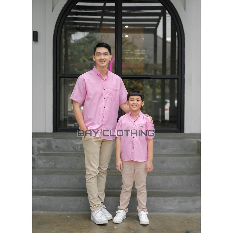 Miliki - Kemeja Polos Couple Ayah Dan Anak ,,