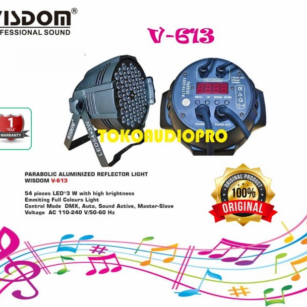 WISDOM V613 LED PAR 54 PAR LED 54 FULL COLOUR