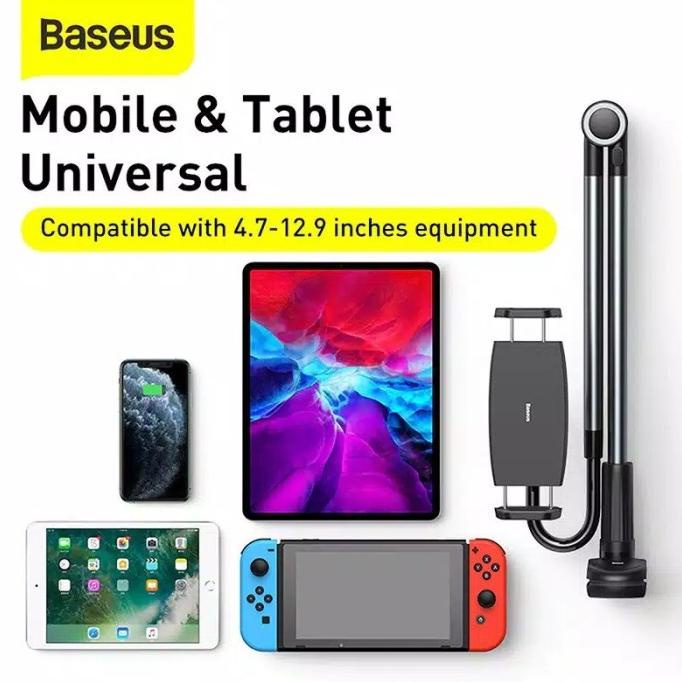 Baseus Otaku Phone Stand Holder LAZYPOD Stand Jepit TAB - HP TRIPOD