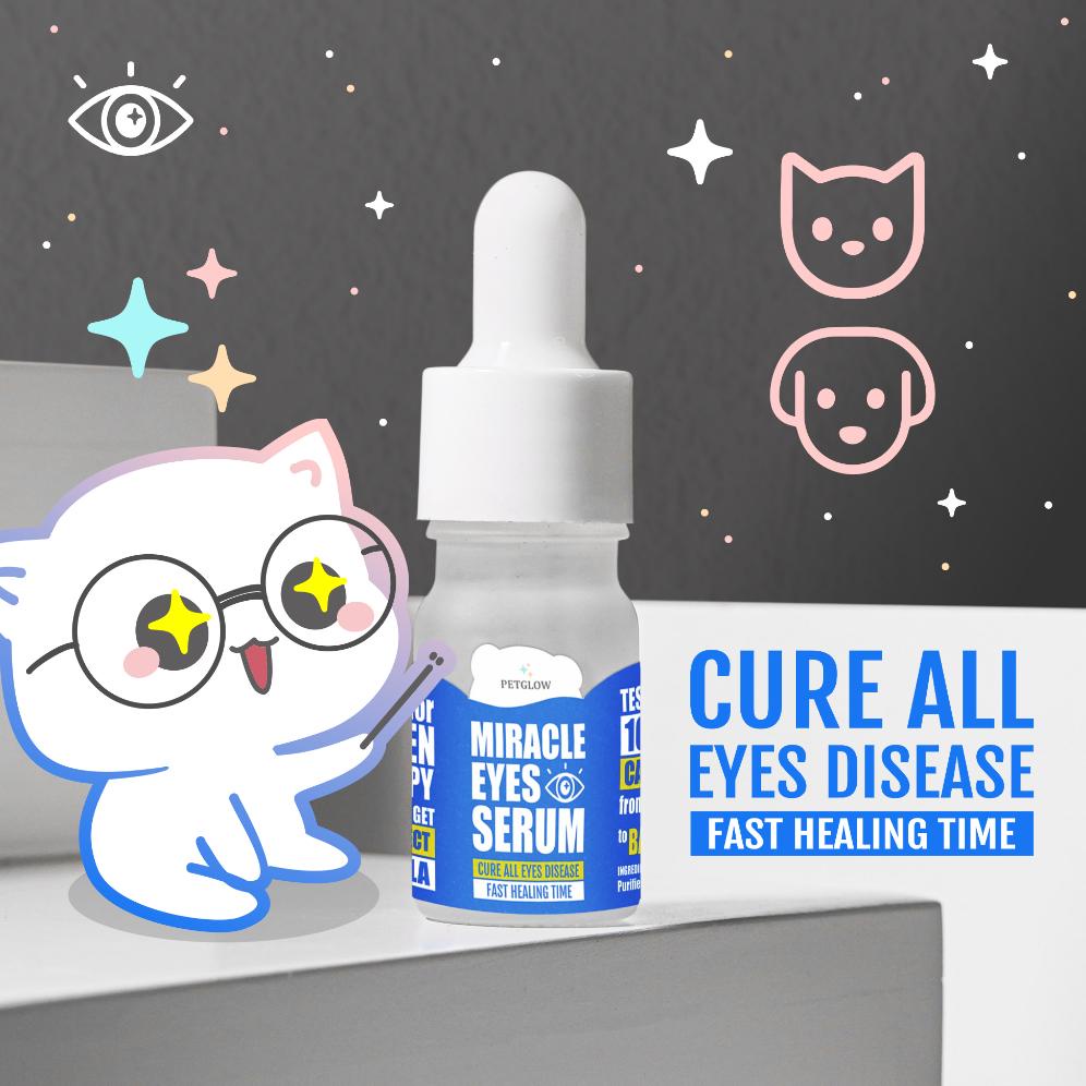 Petglow Miracle Crystal Eyes Serum Obat Tetes Mata Kucing Belekan Iritasi Pembersih Mata Kucing Anji