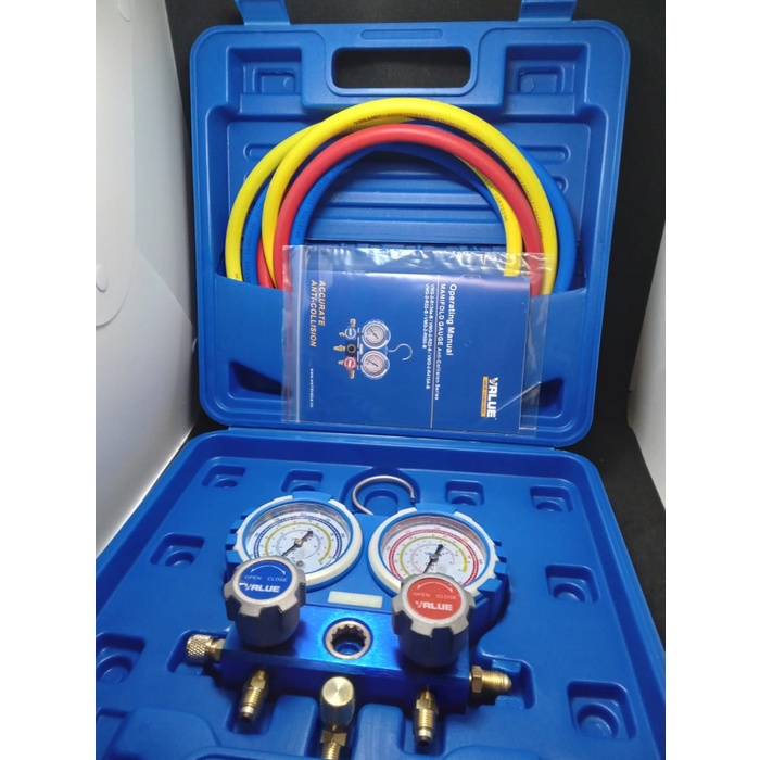 Promo Manifold Double R410A Value Vmg-2-R410A-B / Manifold Value R410