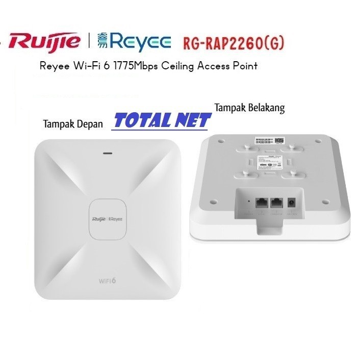 Ruijie RG-RAP2260(G) WiFi 6 Dual Band Ceiling Access Point RAP2260