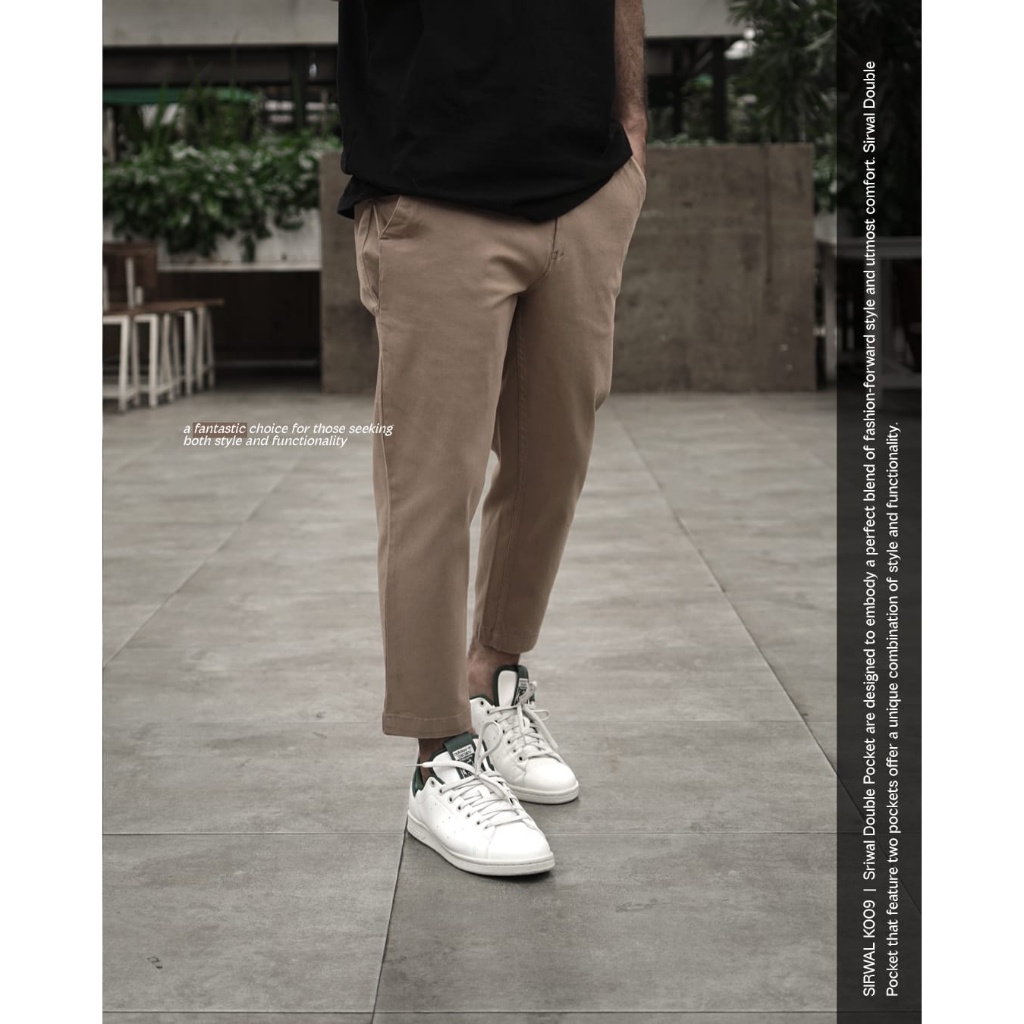 Samase Sirwal Ankle Pants K009 Twill Stretch