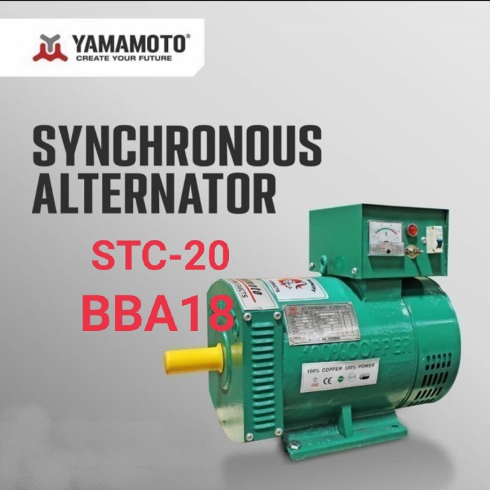 [Baru] Yamamoto Stc 20Kw Dinamo Alternator Stc20 20Kw 100 Tembaga Terbaru