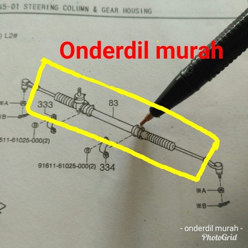 [Ori] Racksteer Daihatsu Ceria Limited