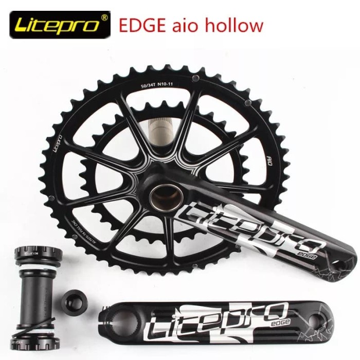 ✨Ori Crankset Crank Roadbike Litepro Edge Aio Hollow 36T 52T With Bb Limited