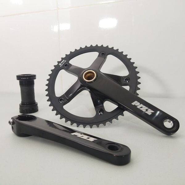 ✨Ori Pizz Black Crankset 48T Hollowtech Bisa Gojek