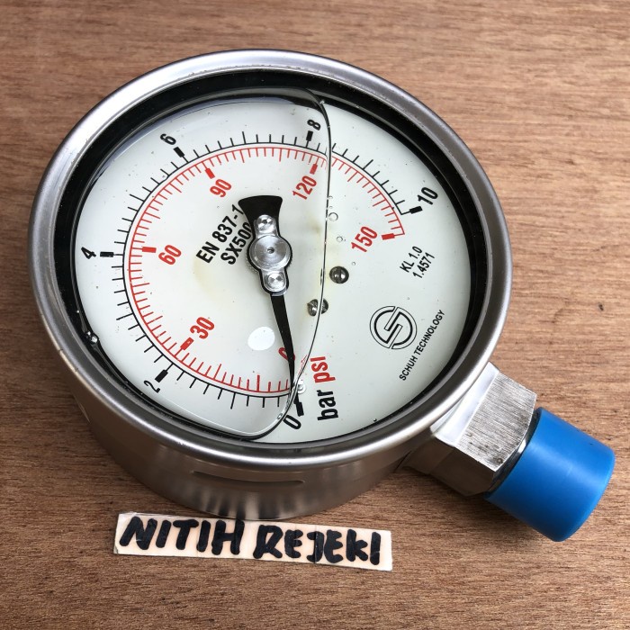 ✅Termurah Pressure Gauge Schuh Technology En 837-1 Sx500 150Psi 10Bar Diskon