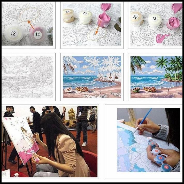 

BEST DEAL PAINTING BY NUMBER KIT OIL LUKISAN BTS POP !!!!!!!