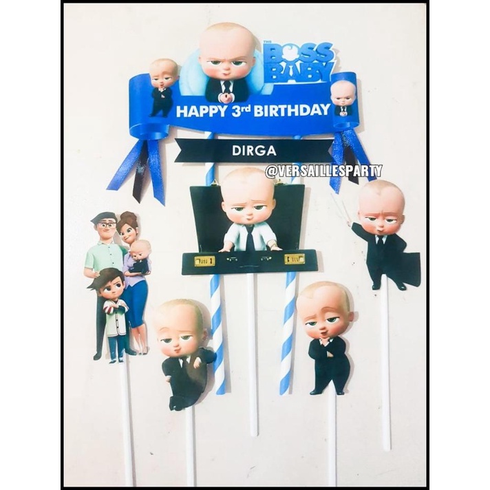 TERMURAH CAKE TOPPER BABY BOSS / TOPPER BABY BOSS / HIASAN KKUE BABY BOSS 