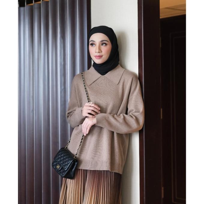 Terlaris Gonegani Official - Sweater Berkerah Bahan Knit Cose Sweater Berkualitas