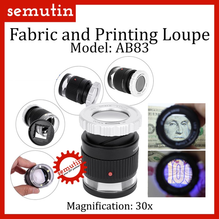 

Kaca Pembesar Kain Dan Percetakan Ab83 / Fabric And Printing Loupe