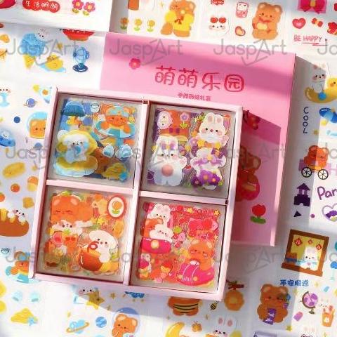 

100 Lembar Stiker Waterproof Sticker Botol Minum Tumblr Viral Lucu Korea Diy