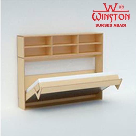 Engsel Ranjang Tempat Tidur Lipat Rak Dinding Winston Bed Save