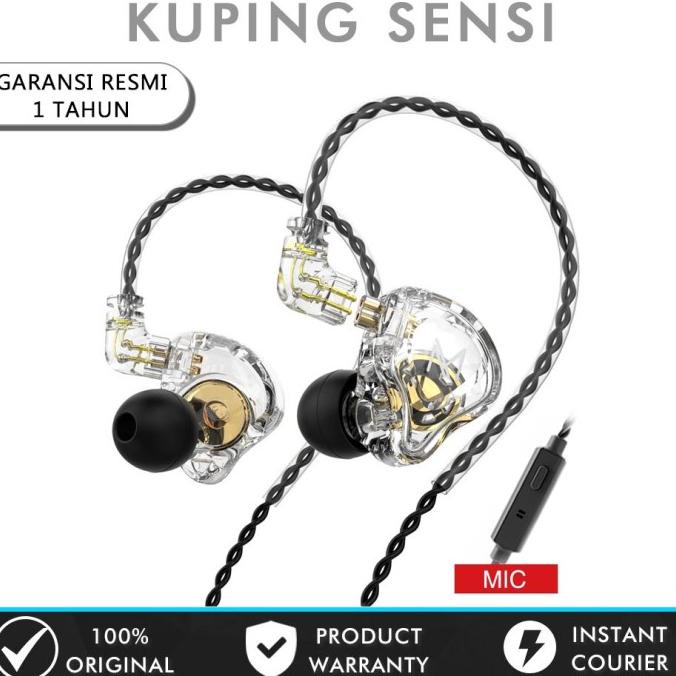 TRN MT1 Earphone dengan Mic alt kz edx cca ca2 kz zsn pro x