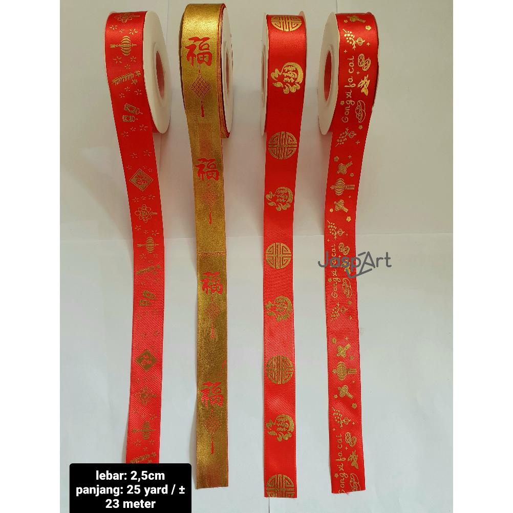 

Pita Chinese New Year Hampers/ Pita Imlek / Chinese New Year Ribbon / Pita Satin / Pita Kado Pita Fu Pita Merah