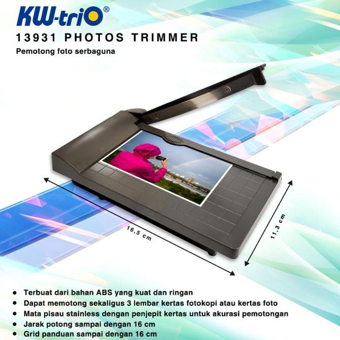

Kw-Trio Portable A5 Paper Trimmer 16 Inch, Buat Ukuran Foto Kode 57
