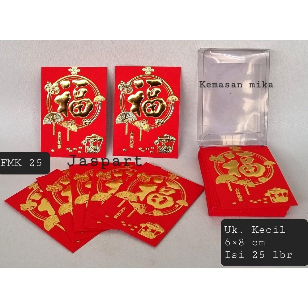 

Angpao Imlek Netral Fuk Fu Hongbao Fu Kotak Mika Isi 25 Lembar Ukuran Kecil