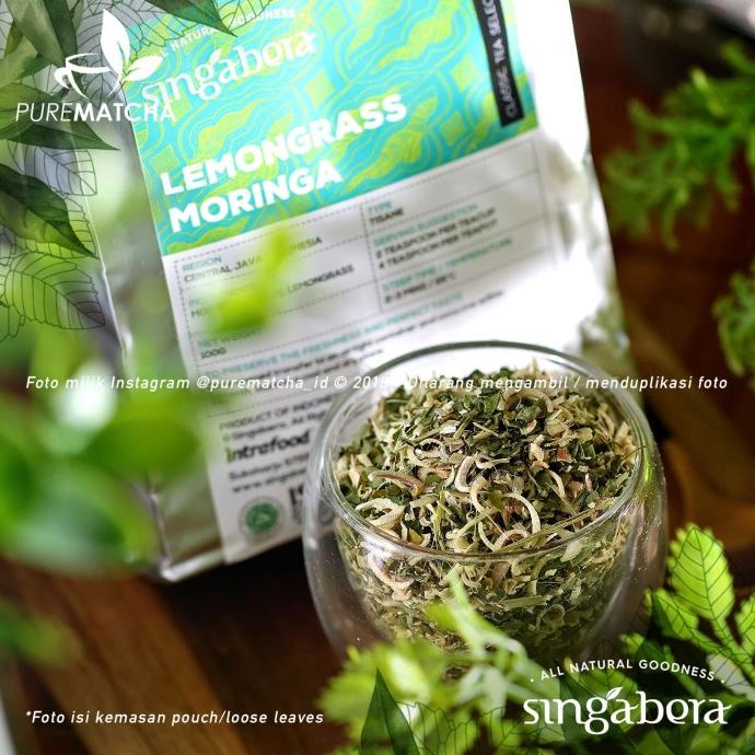 

Singabera Tea - Lemongrass Moringa 10Gr Sample Teh Sereh Daun Kelor Kode 872