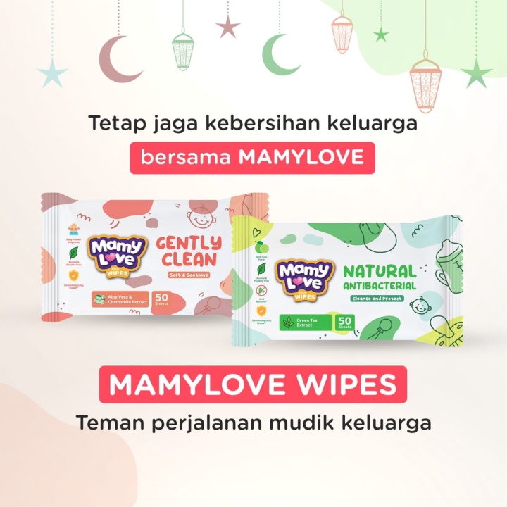 [[BUY1GET1]] MamyLove Wipes Gently Clean | Tissue Basah Bayi MamyLove | Tisu Basah Murah MamyLove | 