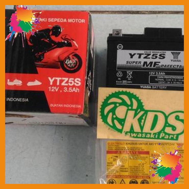 aki kering merk yuasa buat motor zx 130 , mio soul, mio gt, beat, [kds]