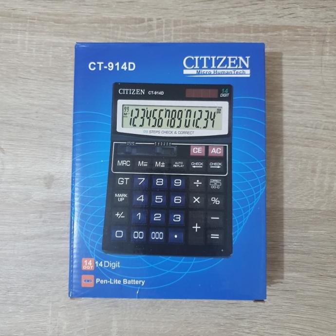 

Kalkulator / calculator CITIZEN Besar 14 Digit CT 914D