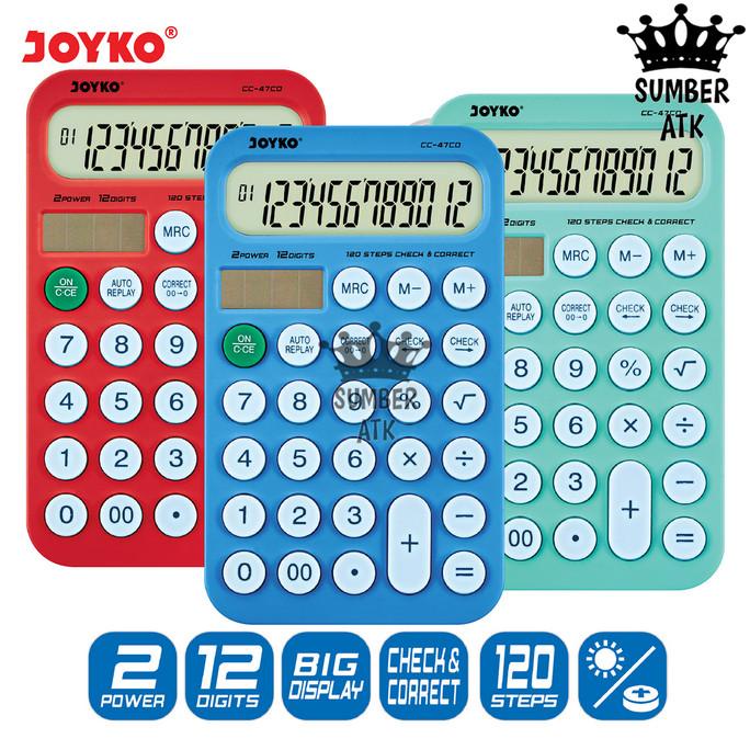

Calculator Kalkulator Joyko CC-47CO 12 Digits Check Correct