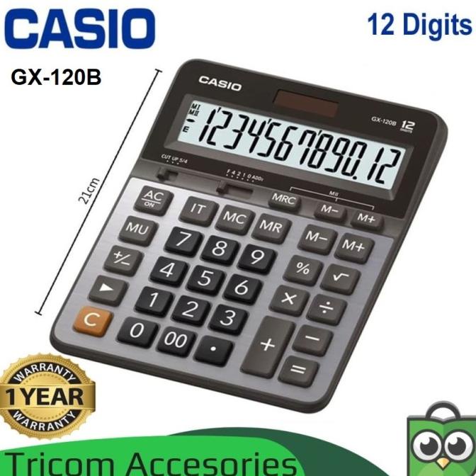 

Casio GX-120B Kalkulator 12 Digits