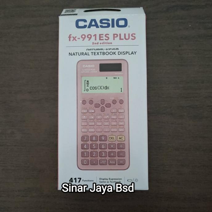 

Kalkulator Scientific Ilmiah CASIO FX991ES Plus Black Pink GARANSI 1Th