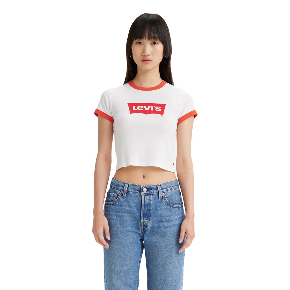 Levi's® Women's Graphic Ringer Mini T-Shirt (A3523-0061)