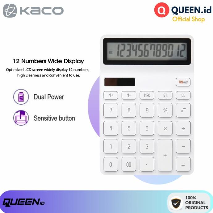 

KACO Calculator LEMO 12 Digit - Kalkulator Dual Mode Display 12 Number