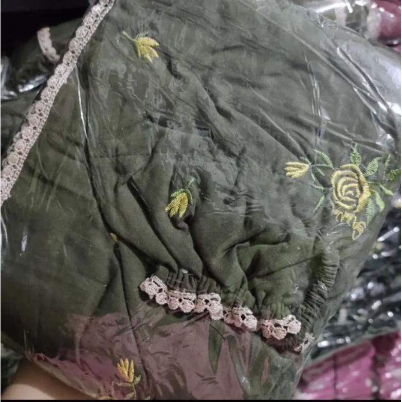 Terbaik MUKENA TERUSAN BORDIR BUNGA ANI'ANA BAHAN ADEM MOTIF ANI'ANA ~