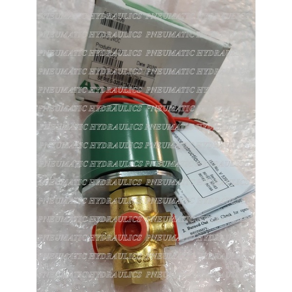 ✅Baru Asco Redhat Solenoid Valve 3Way 1/4 8320 Series Asco 8320A006 1/4 Bisa Sameday