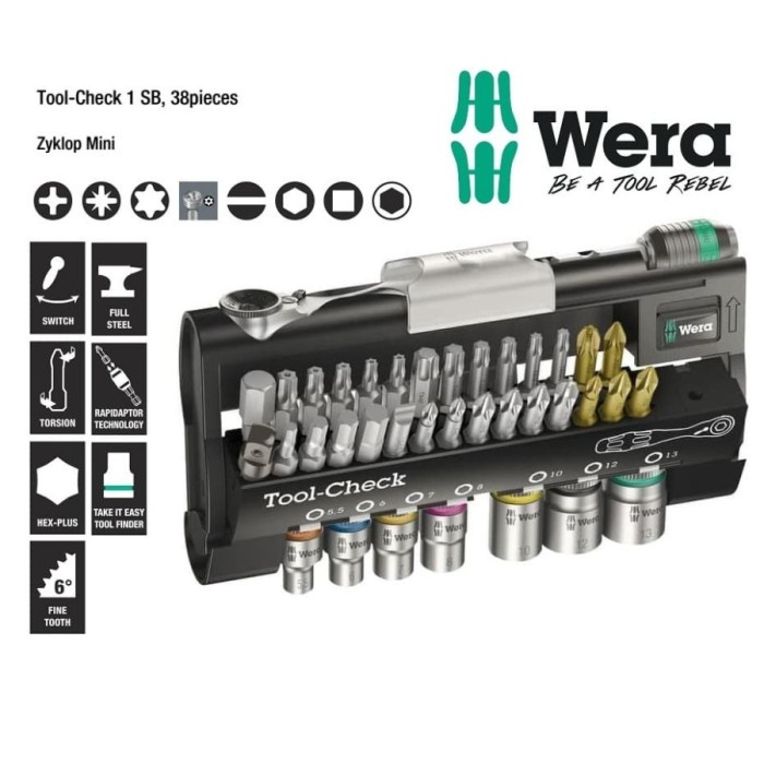 [Original] 05073220001 - Tool-Check 1 Wera Terbatas