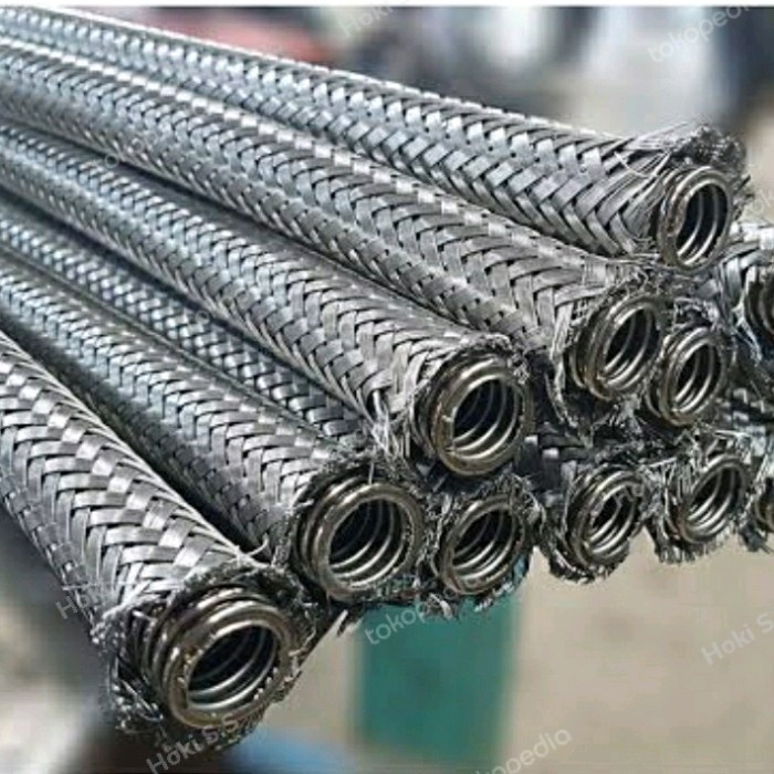 [Ori] Selang Hose Flexible Ss304 4Inchi  Selang Flexible Hose Metal  Berkualitas