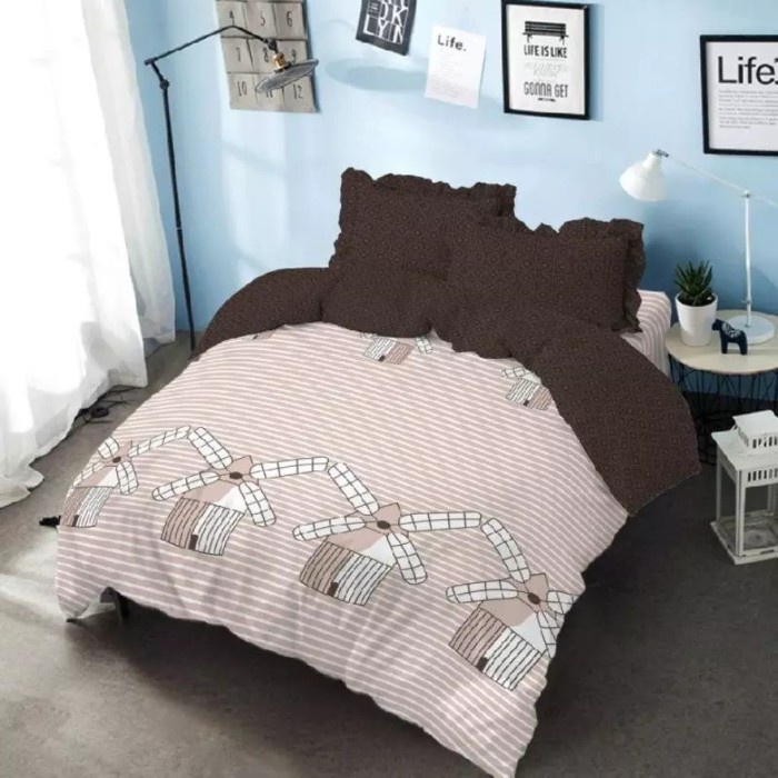 [New] Kintakun Dluxe Bed Cover Set Uk. 180X200 Motif - Molino Limited