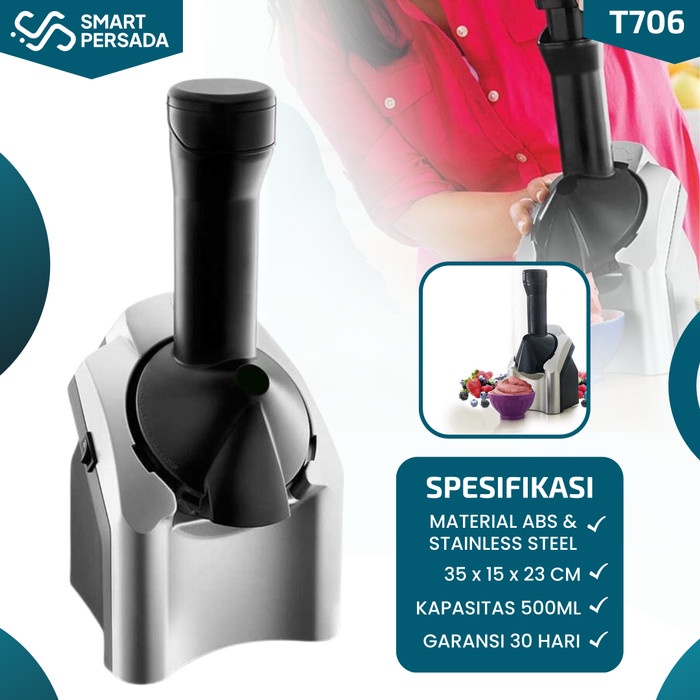 [New] Mesin Ice Cream Maker Machine Mini Pembuat Alat Buat Es Krim Portable Berkualitas