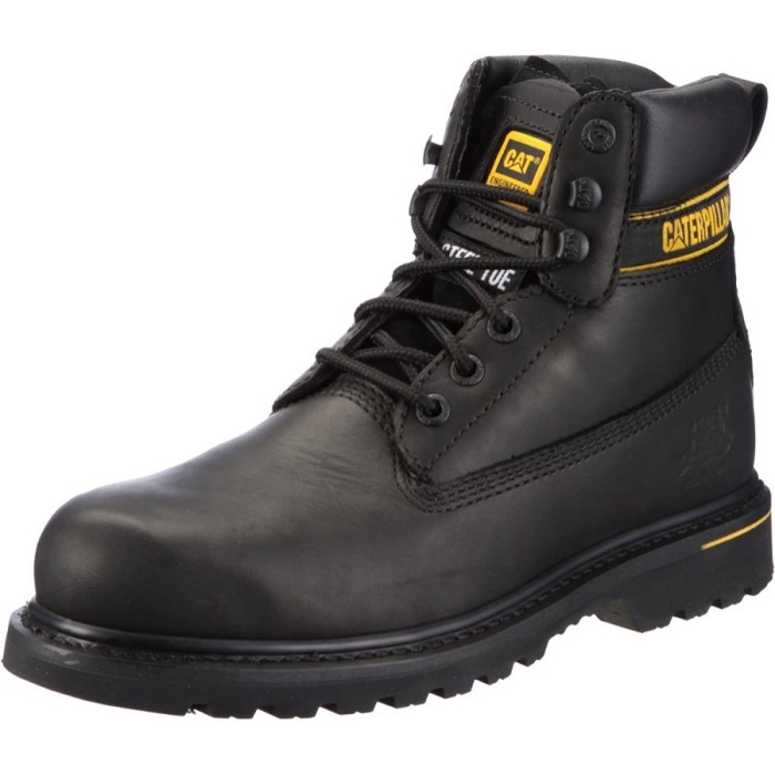 [New Ori] Sepatu Safety Caterpillar Holton St Black Berkualitas Limited