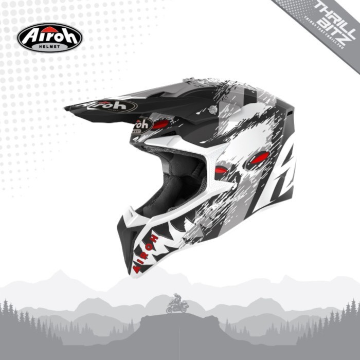 [New Ori] Helm Airoh Wraap Helmet Demon Matt - Size L Berkualitas