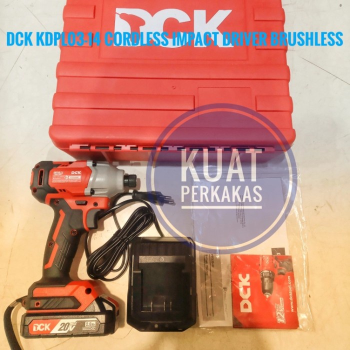 [New Ori] Dck Cordlees Impact Driver Brushless Kdpl03-14Dm Bisa Gojek