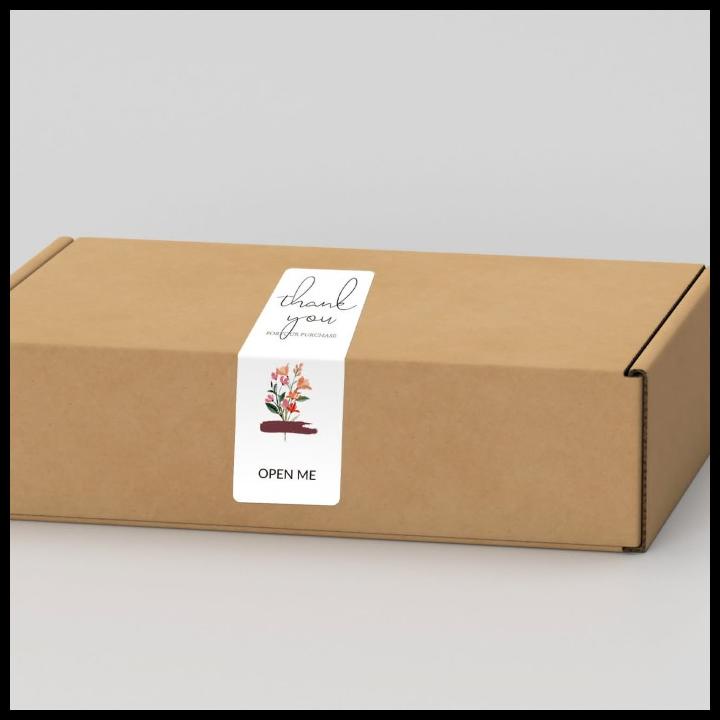 

HOT DEAL STICKER LABEL KEMASAN KUE ROTI THANK YOU FOR YOUR ORDER/BAKE WITH LOVE !!!!!