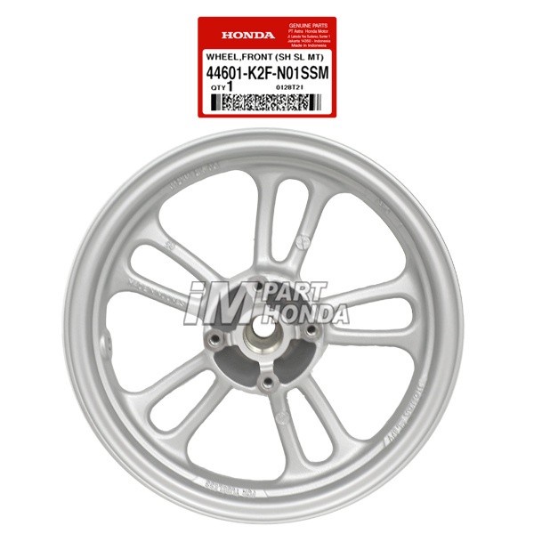 ✨Termurah 44601-K2F-N01Ssm Velg Racing Depan Scoopy Esp K2F 2021 Silver Terbatas