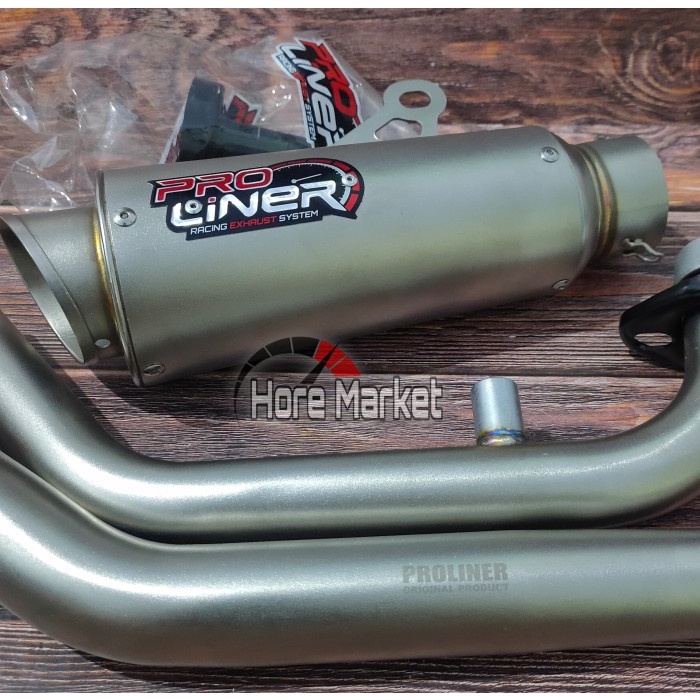 NEW KNALPOT PROLINER TR 1R TITAN SHORT SONIC 150R SUPRA GTR 150 ORIGINAL ORIGINAL TERBARU