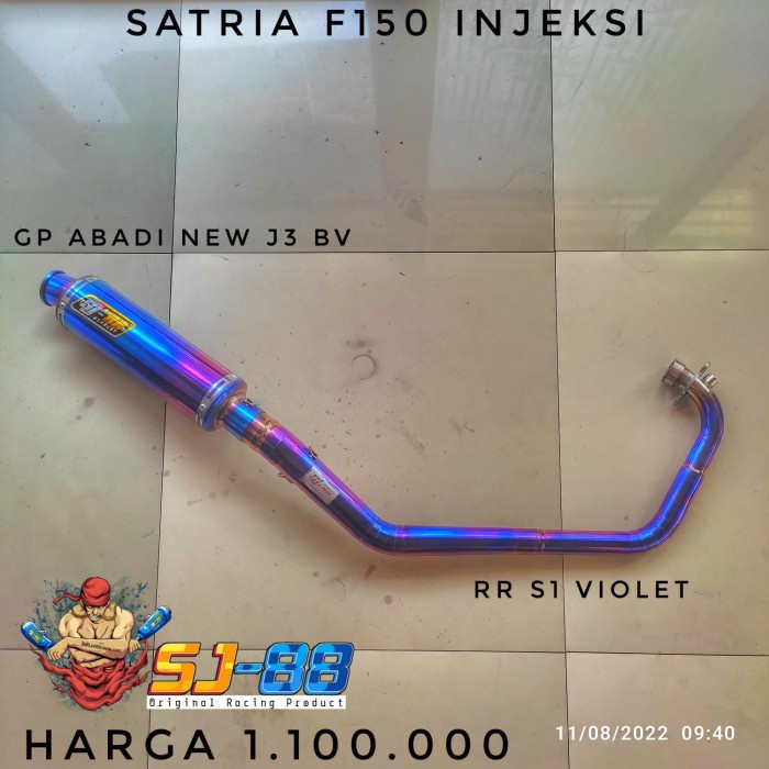 ✨Termurah Knalpot Racing Sj88 Satria 150 Fu Fi Injeksi Rr S1 Violet Gp Abadi J3 Diskon