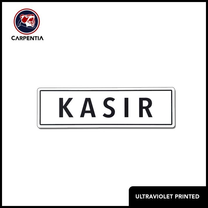

TERMURAH ACRYLIC SIGN KASIR / LABEL DINDING AKRILIK 24X7 CM / A - PUTIH