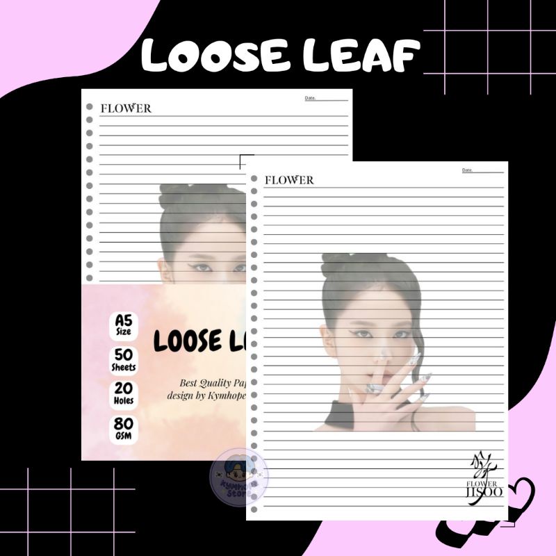 

Loose Leaf Refill Binder A5 B5 | KPOP Edition - BLACKPINK