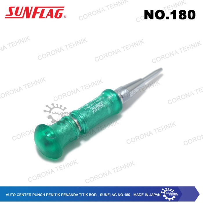 Auto Center Punch Penitik Penanda Titik Bor - Sunflag No.180 - Japan star