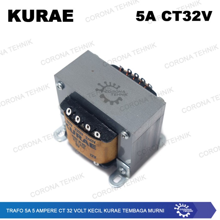 Trafo 5A 5 Ampere CT 32 Volt Kecil KURAE Tembaga Murni star