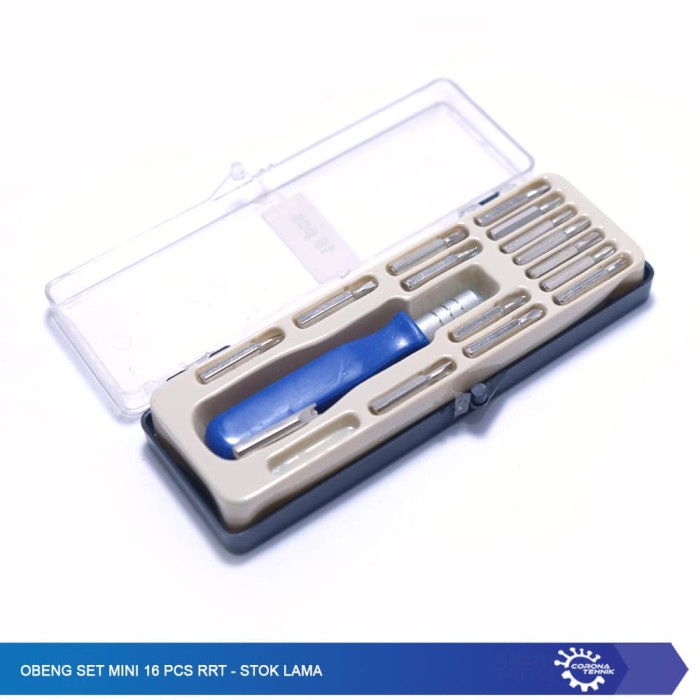 Obeng Set Mini 16 Pcs RRT - Stok Lama star