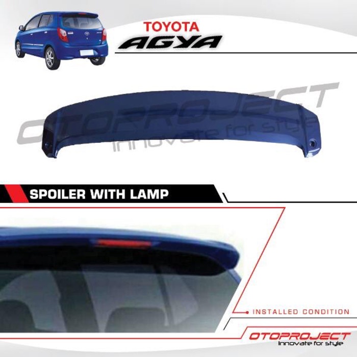 Spoiler Belakang / Rear Spoiler Lampu Toyota Agya / Ayla best